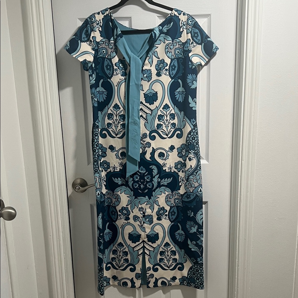 Mestiza Teal Floral-Print Midi Dress - Picture 4 of 6
